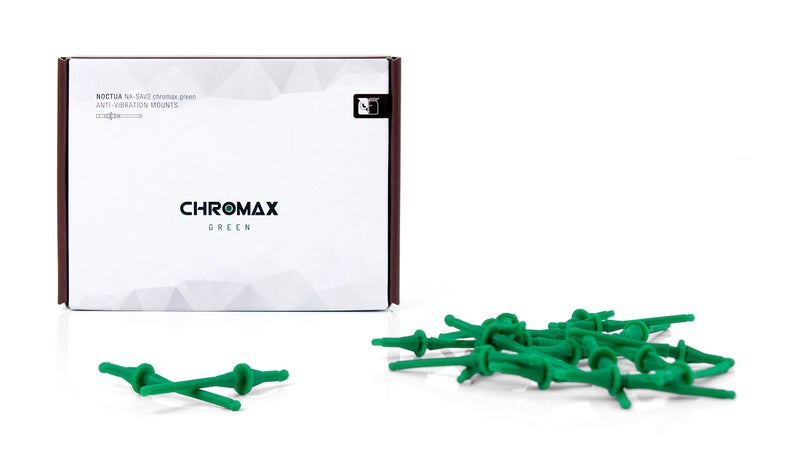 Noctua NA-SAV2 chromax.Green, Silicone Anti-Vibration Fan Mount Set (20-Pack, Green) - Image 2